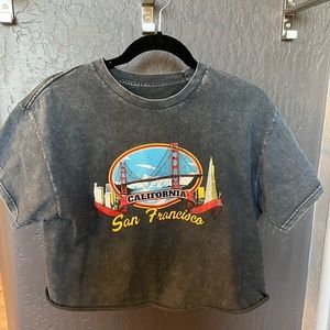 Brandy Melville J Galt San Francisco Cropped Tee